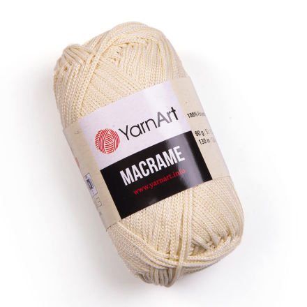 Macrame (Yarnart) 137 экрю, пряжа 90г