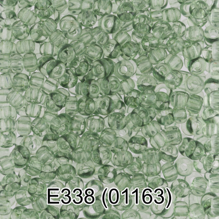 01163 (E338) т.зеленый круглый бисер Preciosa 5г
