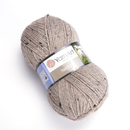 Tweed (Yarnart) 227 бежевый, пряжа 100г