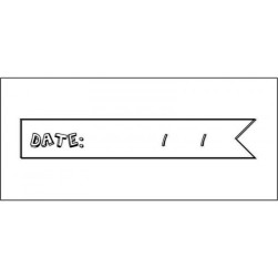 STAMP1137 &quot;Дата&quot; штамп для рукоделия 6,3 см х 1,0 см