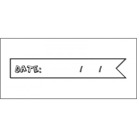 STAMP1137 &quot;Дата&quot; штамп для рукоделия 6,3 см х 1,0 см