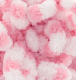 Puffy Color (Alize) 6494 белый-розовый, пряжа 100г