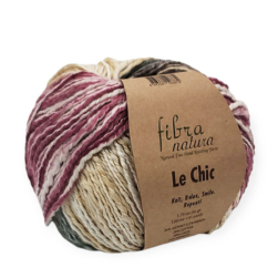 Le Chic (Fibra Natura) 15-206 желтый-зелень-бордо, пряжа 50г