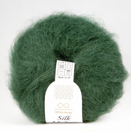 Silk Mohair (Infinity) 8264 зеленый, пряжа 25г