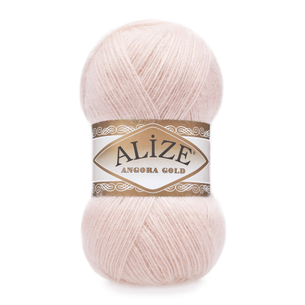 Angora Gold (Alize) 271 жемчужно розовый, пряжа 100г