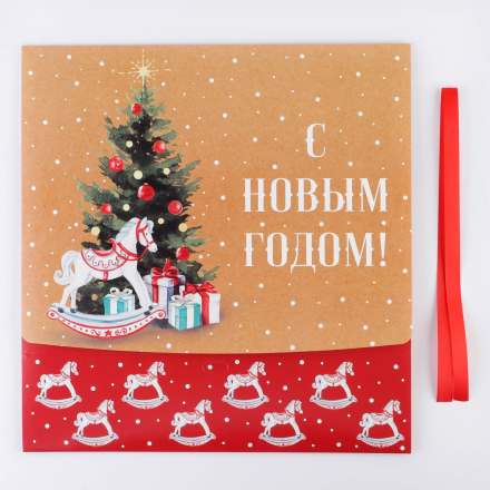 7779461 &quot;Новый год&quot; коробка подарочная 31х24,5х8 см