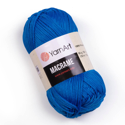 Macrame (Yarnart) 139 тём.голубой, пряжа 90г