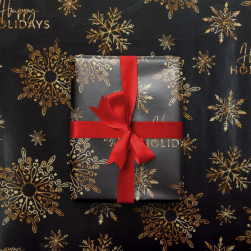 7065414 &quot;Happy holidays&quot; бумага упаковочная глянцевая 50х70 см