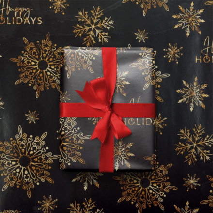7065414 &quot;Happy holidays&quot; бумага упаковочная глянцевая 50х70 см