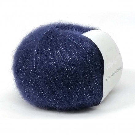 Silk Mohair Lux (Lana Gatto) 6035 темно-синий, пряжа 25г