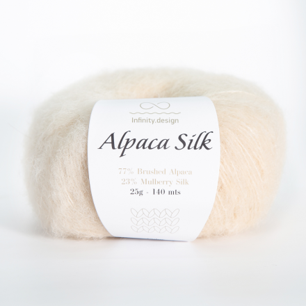 Alpaca Silk (Infinity) 1012 натуральный, пряжа 25г