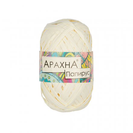 Papyrus (Arachna) 01 молочный, пряжа 40г