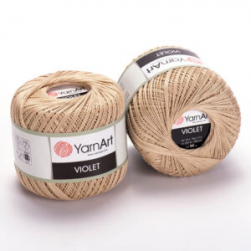 Violet (Yarnart) 4660 светлый бежевый, пряжа 50г