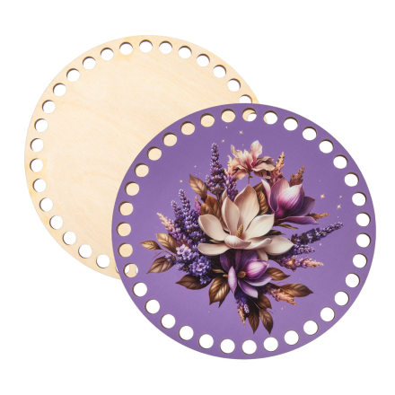 ДВ-02 10 Лавандовая история, набор донышек для вязания 15х0,4 см2шт