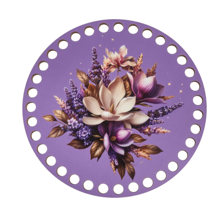 ДВ-02 10 Лавандовая история, набор донышек для вязания 15х0,4 см2шт