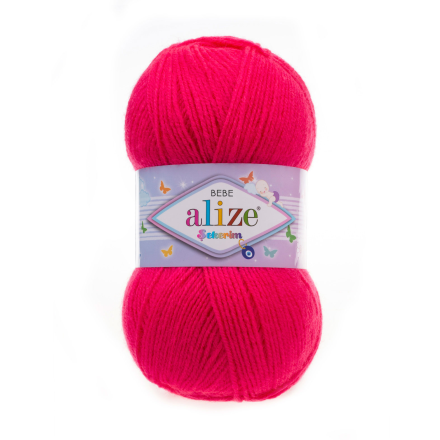 Sekerim Bebe (Alize) 798 бугенвиллия, пряжа 100г