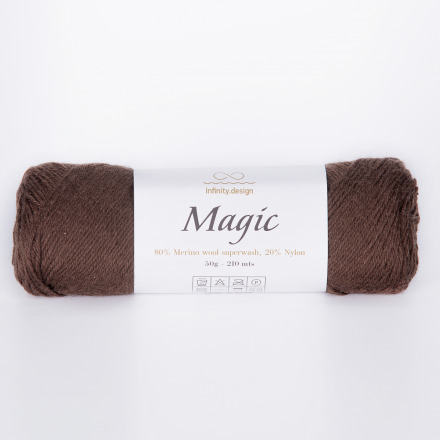 Magic (Infinity) 3082 коричневый, пряжа 50г