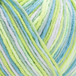 Jeans Soft Colors (Yarnart) 6211 лимон-бирюза, пряжа 50г