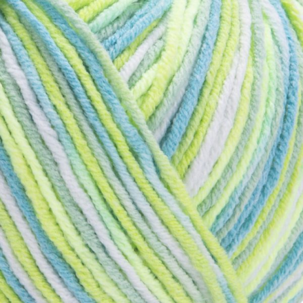 Jeans Soft Colors (Yarnart) 6211 лимон-бирюза, пряжа 50г