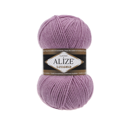Lanagold (Alize) 28 роза, пряжа 100г