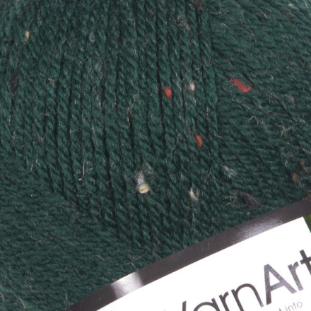 Tweed (Yarnart) 232 тем.зеленый, пряжа 100г