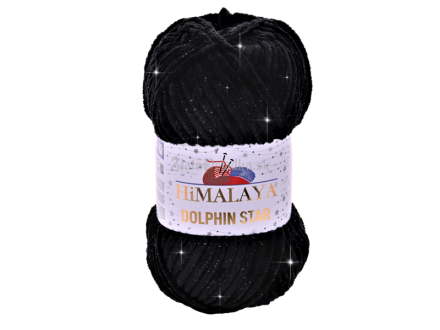Dolphin Star (Himalaya) 92111 черный, пряжа 100г