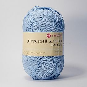 Детский хлопок (Пехорка) 60 св.голубой, пряжа 100г