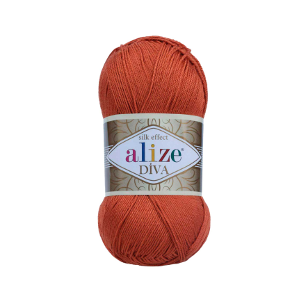 Diva (Alize) 36 терракот, пряжа 100г