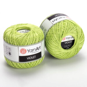 Violet (Yarnart) 5352 яркий салатовый, пряжа 50г
