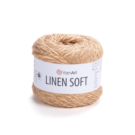 Linen Soft (Yarnart) 7305 пудра, пряжа 100г