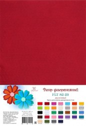 FLT-S2-23 фетр декоративный малиновый 180г, 21х30 см, 2мм