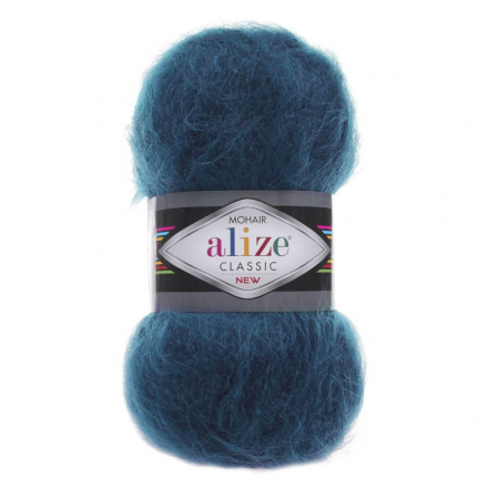 Mohair classik (Alize) 403 петроль, пряжа 100г