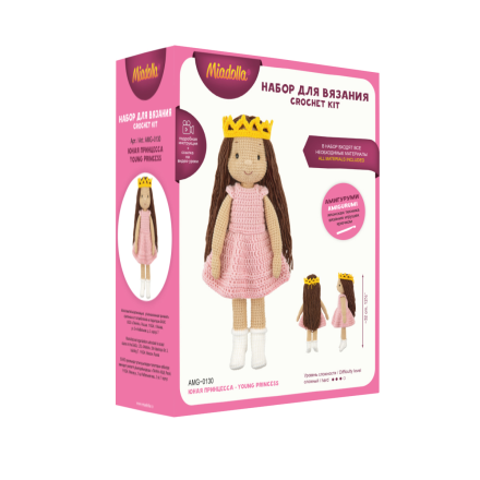 AMG-0130 &quot;Юная принцесса&quot; набор для вязания