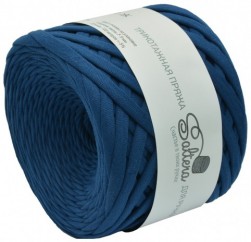 Лента (трикотаж) 105 морской синий, пряжа 320-350г