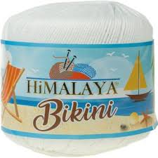 Bikini (Himalaya) 80601 белый, пряжа 50г