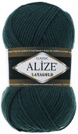 Lanagold (Alize) 426 петроль, пряжа 100г