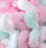 Puffy Color (Alize) 6052 мята розовый белый, пряжа 100г