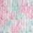 Puffy Color (Alize) 6052 мята розовый белый, пряжа 100г