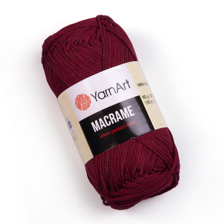 Macrame (Yarnart) 145 бордо, пряжа 90г