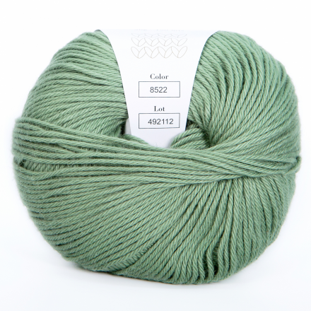 Cotton Alpaca (Infinity) 8522 пыльная зелень, пряжа 50г