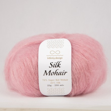 Silk Mohair (Infinity) 4042 розовый, пряжа 25г