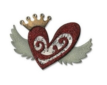 656638 Нож для вырубки Heart Wings (Sizzix)