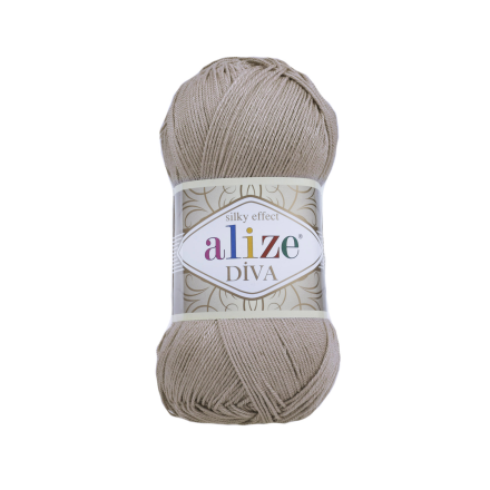 Diva (Alize) 167 бежевый, пряжа 100г