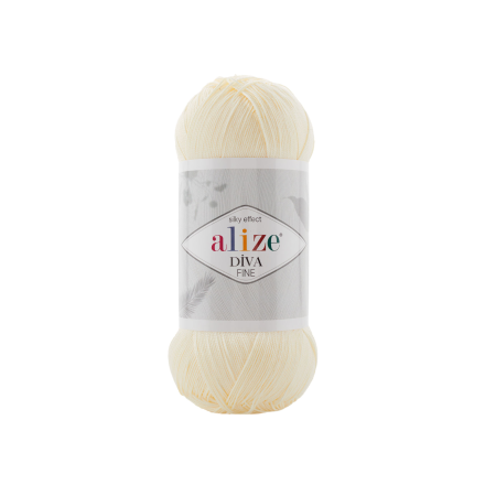 Diva Fine Forever (Alize) 01 суровый, пряжа 100г