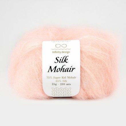 Silk Mohair (Infinity) 4312 светлый розовый, пряжа 25г