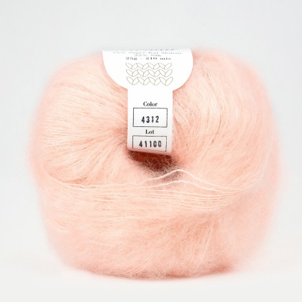 Silk Mohair (Infinity) 4312 светлый розовый, пряжа 25г