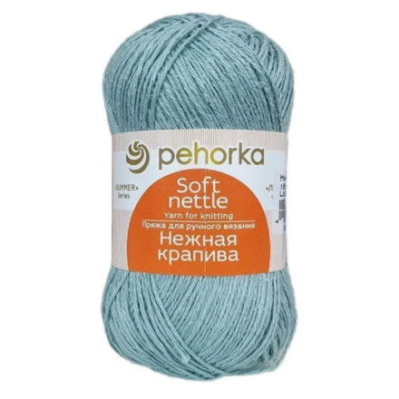 Нежная крапива (Пехорка) 1567 морской прибой, пряжа 50г