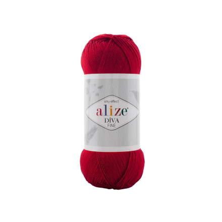 Diva Fine Forever (Alize) 106 кармин, пряжа 100г