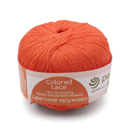 Цветное кружево (Пехорка) 396 Настурция, пряжа 50г