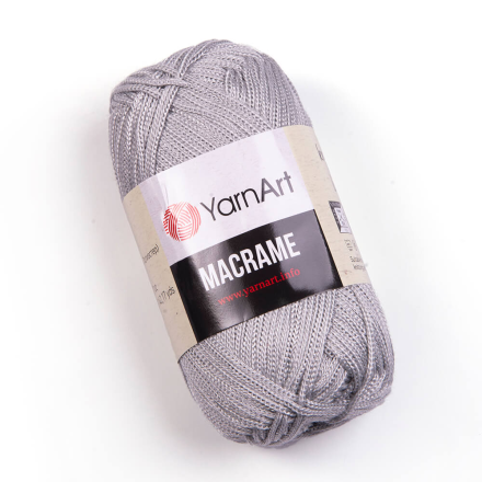Macrame (Yarnart) 149 серебристый, пряжа 90г